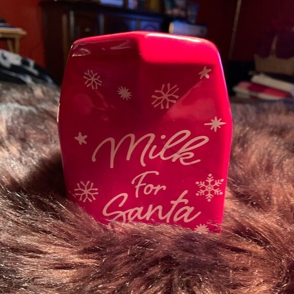 NWT Ceramic Milk Carton-MILK FOR SANTA - Picture 1 of 4